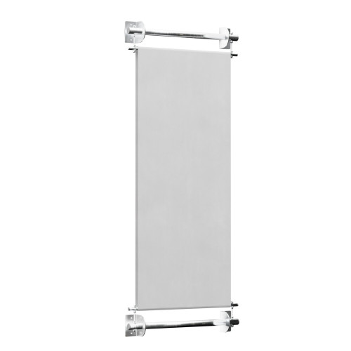 Uchwyt fasadowy równoległy do banerów  INOX