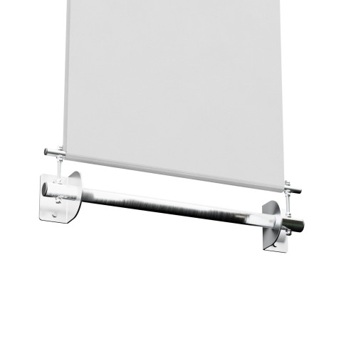 Uchwyt fasadowy równoległy do banerów  INOX