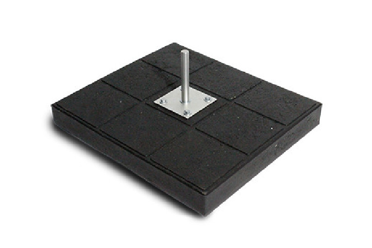 Kołek aluminiowy 17 mm z kwadratową podstawą dla stabilnego montażu