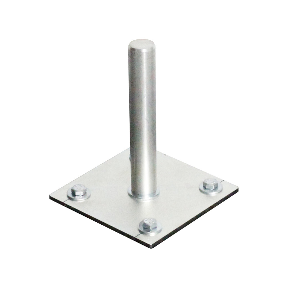 Solidny kołek aluminiowy 25 mm z kwadratową podstawą