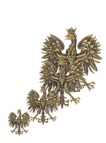 Orzeł z odlewu mosiądzowanego