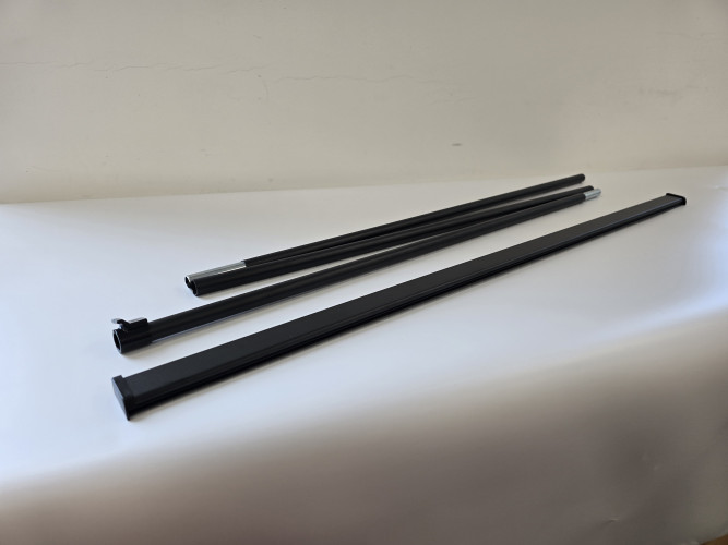 Czarna kaseta roll-upu 100 × 200 cm