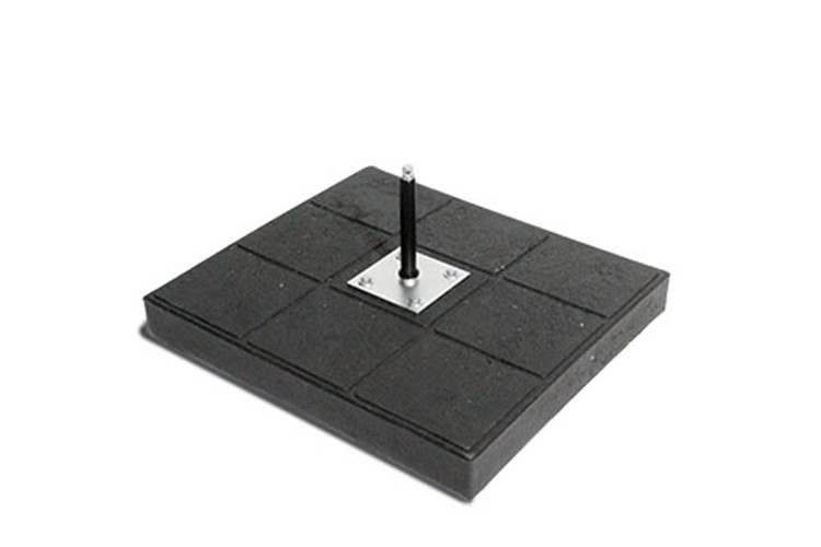 Obrotowa tuleja masztowa 25mm – podstawa kwadrat