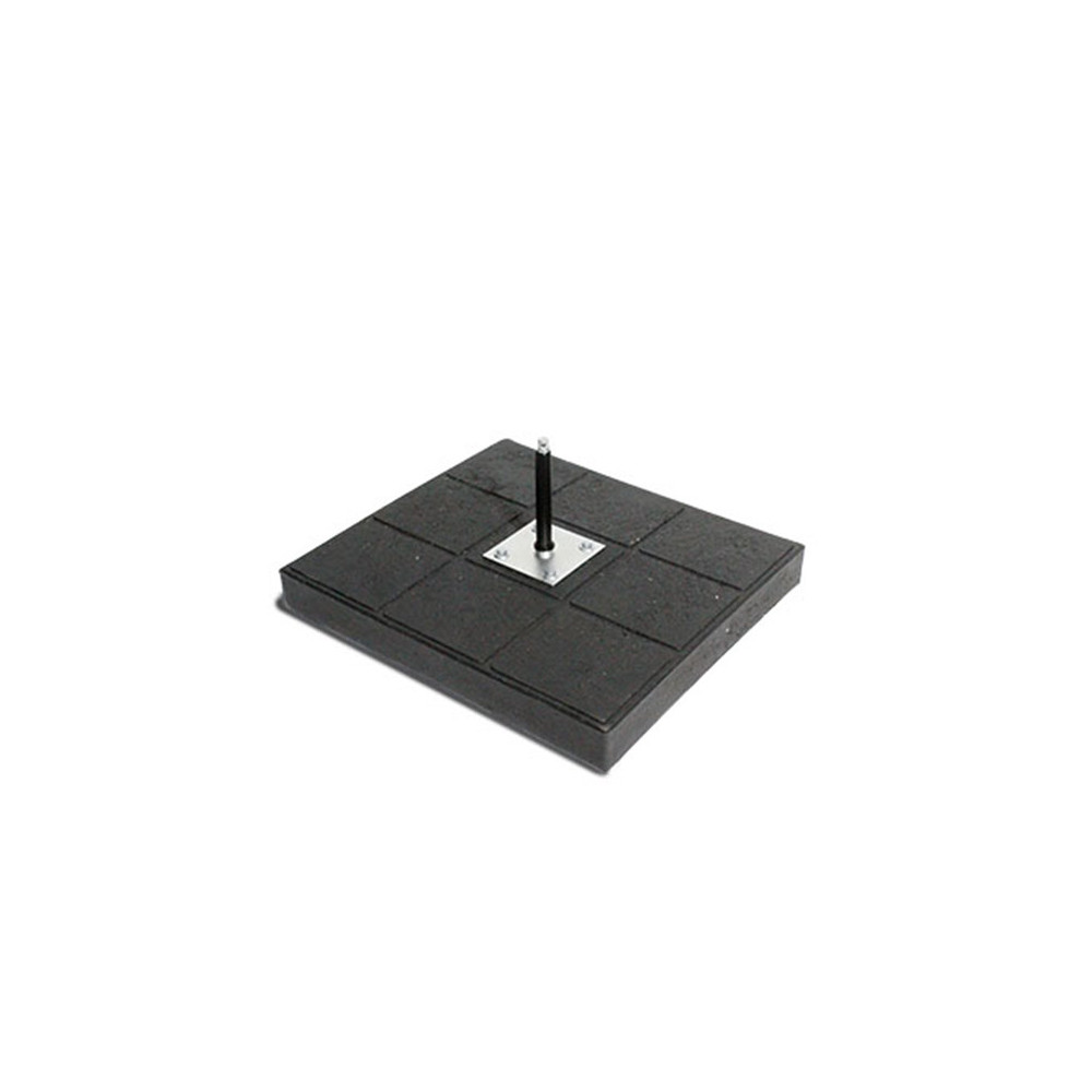 Obrotowa tuleja masztowa 25mm – podstawa kwadrat