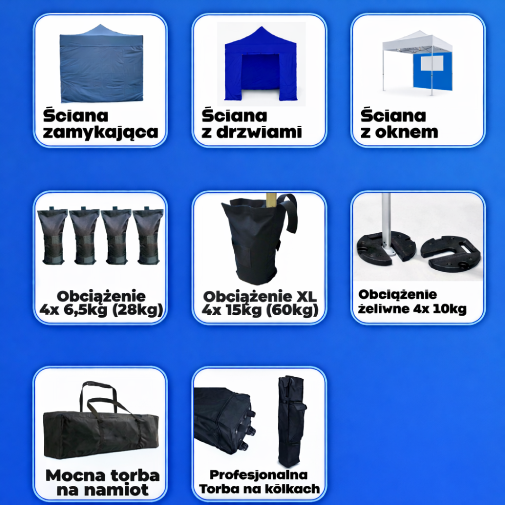 Akcesoria do namiotu błyskawicznego 2x2